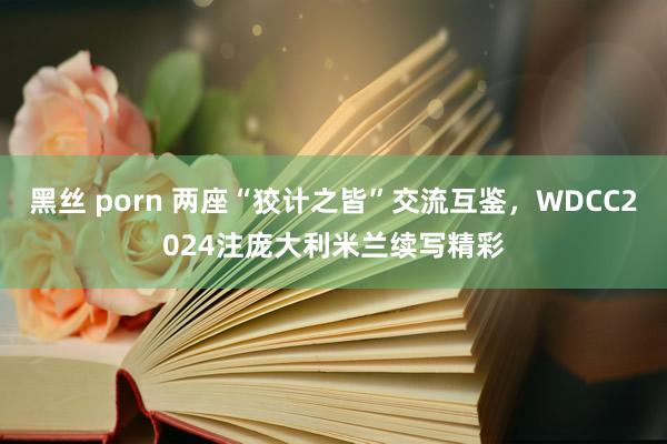 黑丝 porn 两座“狡计之皆”交流互鉴，WDCC2024注庞大利米兰续写精彩